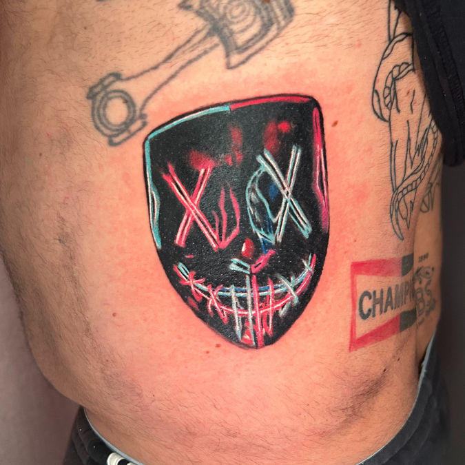 Purge Mask Tattoo